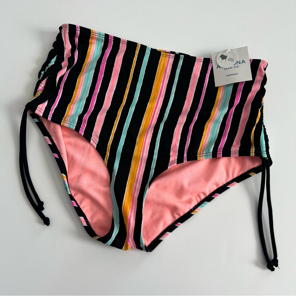 B💲11 💥🆕 Arizona Jean Co. High Waist Swimsuit Bikini Bottom | Sz Large | 3400